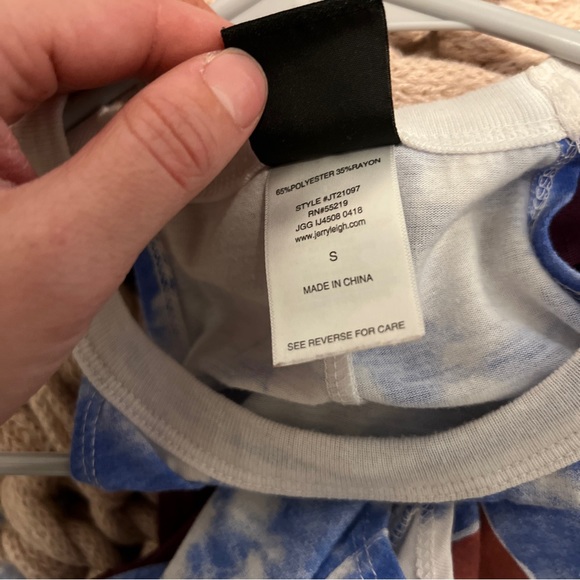 Modern Lux Beach Lake Peace Sign Hippie Tie Dye Sky Tank Top Cover Up Women’s S - Picture 7 of 7